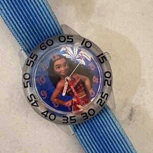 Disney Blue Striped Kids Watch with Character